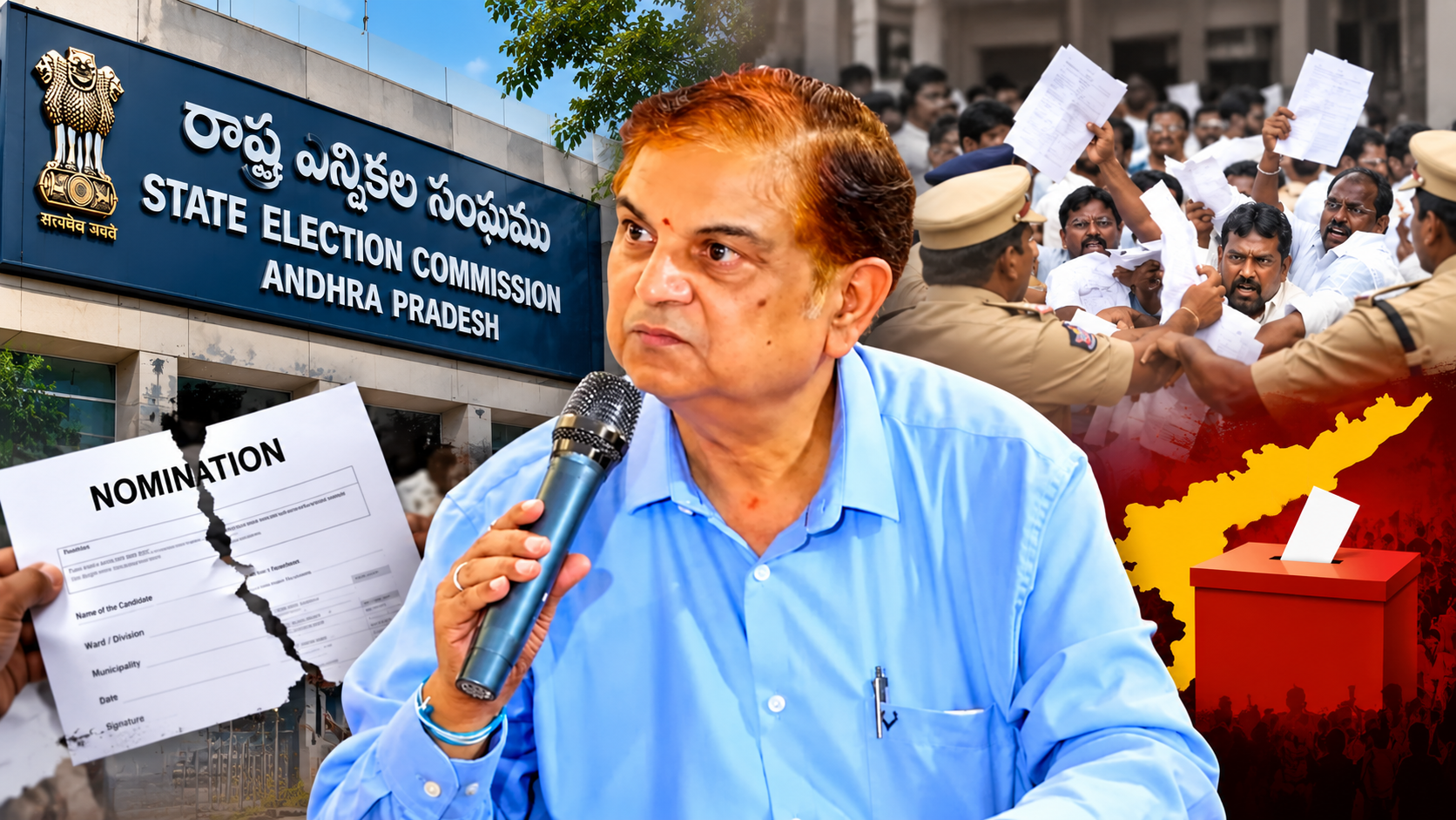 అనిల్ చంద్ర పునేఠా – ఆంధ్రప్రదేశ్ ఎన్నికల్లో నామినేషన్ల వివాదం