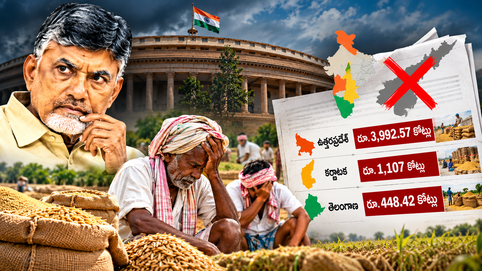 ఏపీ రైతులకు కేంద్ర నిధులు కేటాయింపులపై వార్తా చిత్రం