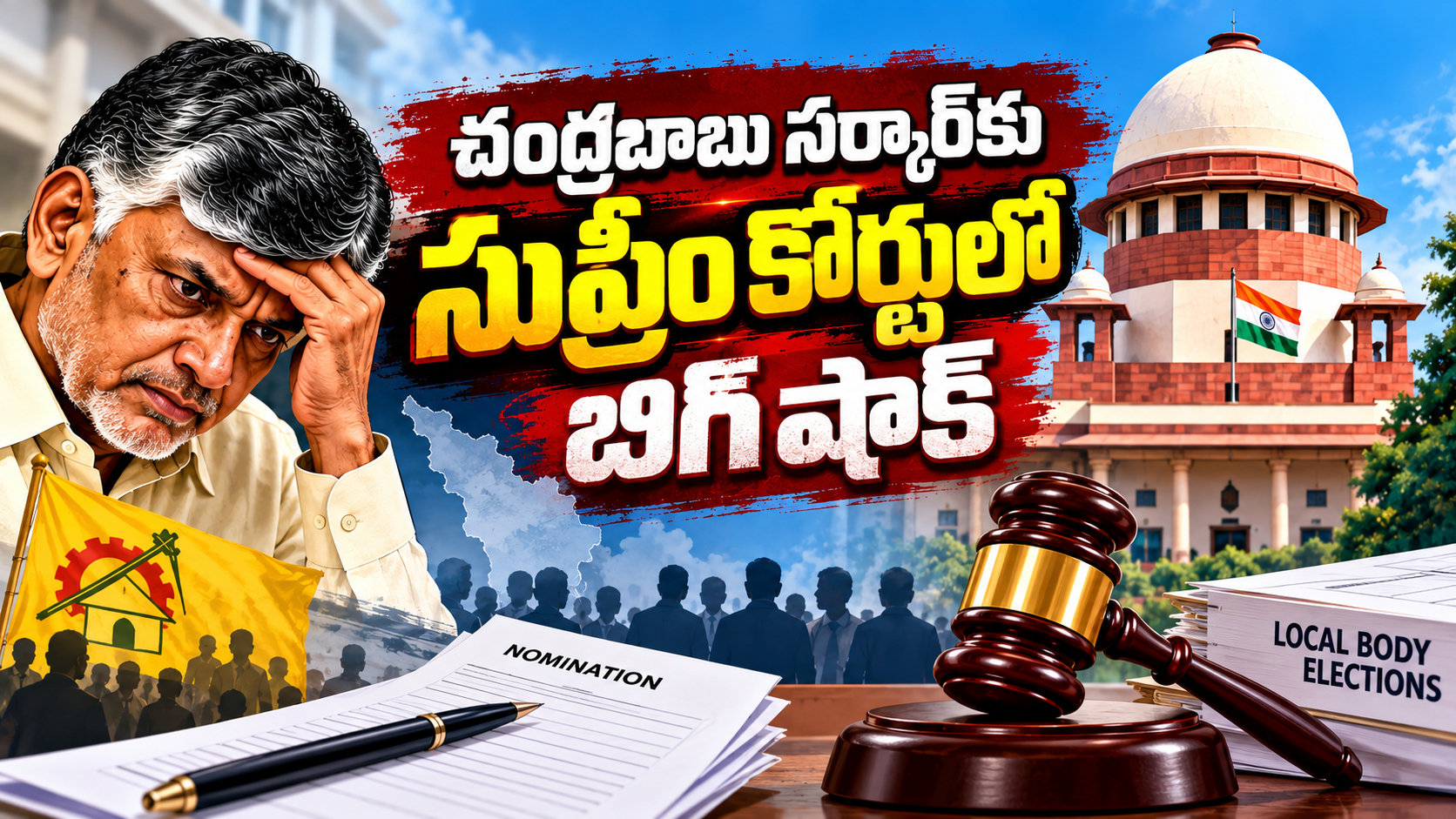 చంద్రబాబు సర్కార్‌కు సుప్రీం షాక్ – స్థానిక సంస్థల ఎన్నికలపై సుప్రీంకోర్టు కీలక ఆదేశాలు
