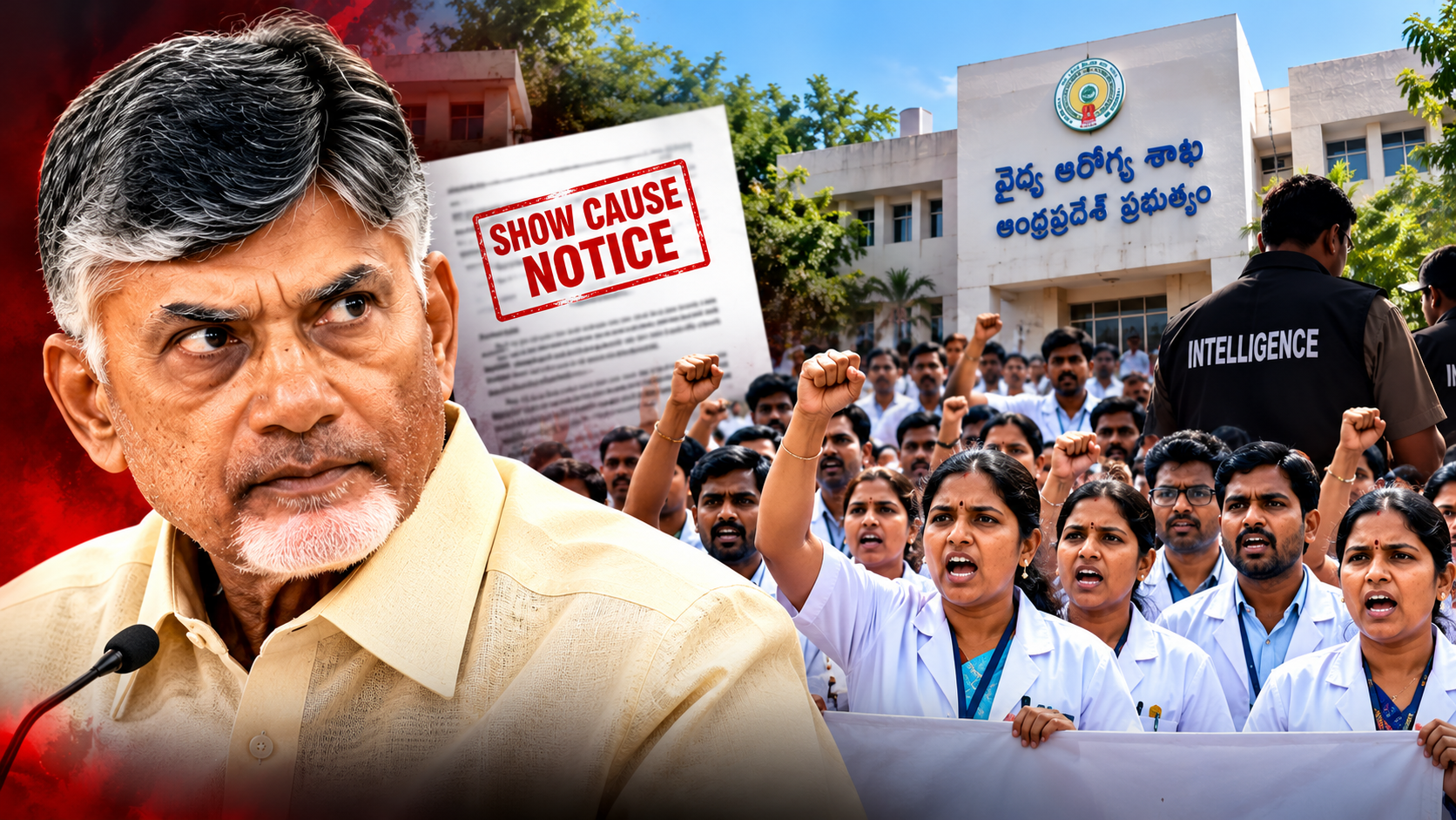 చిరుద్యోగులపై చంద్రబాబు సర్కార్ ఒత్తిడి ఆరోపణలు