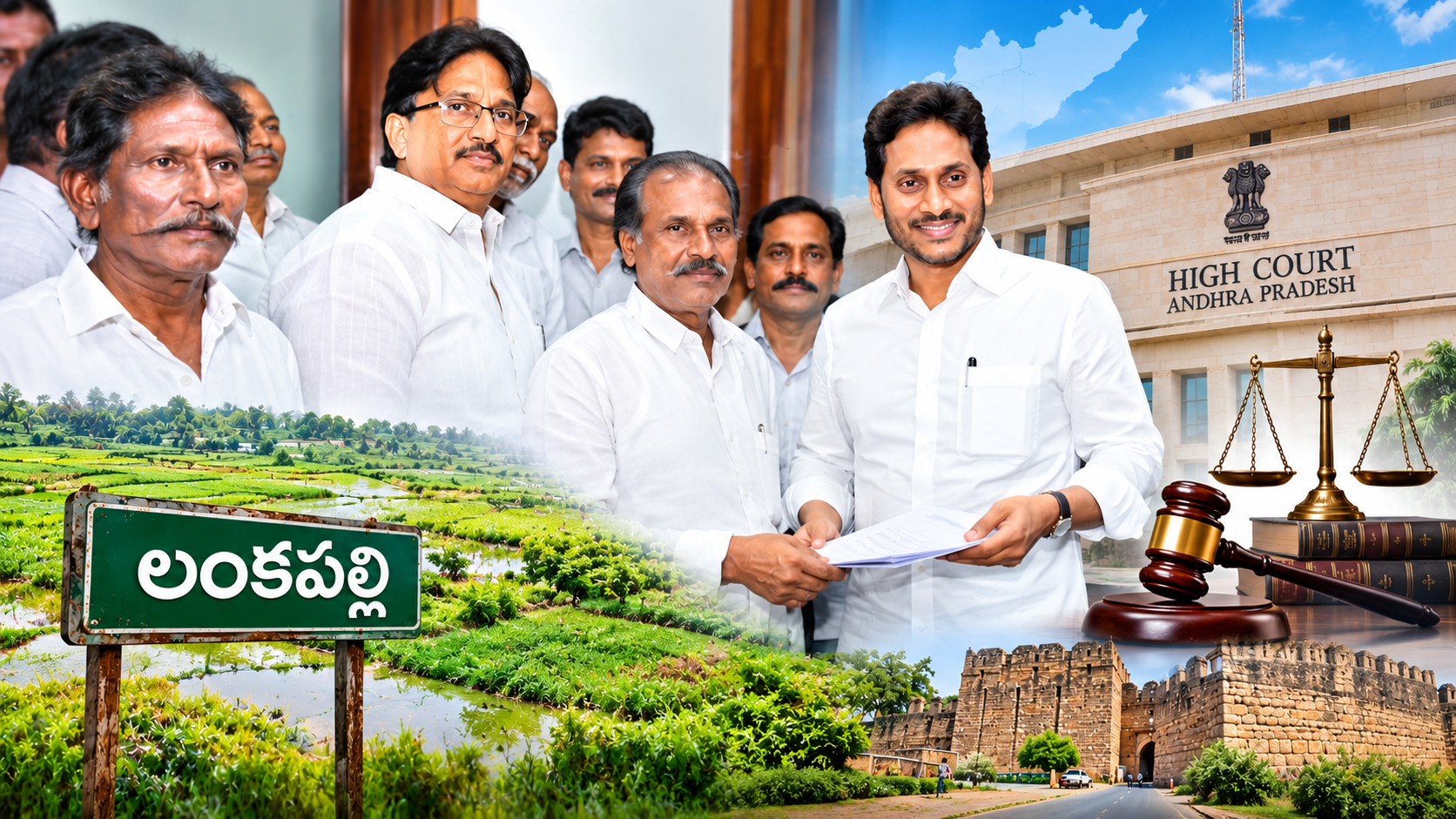 లంకపల్లి రైతులతో వైఎస్ జగన్ భేటీ