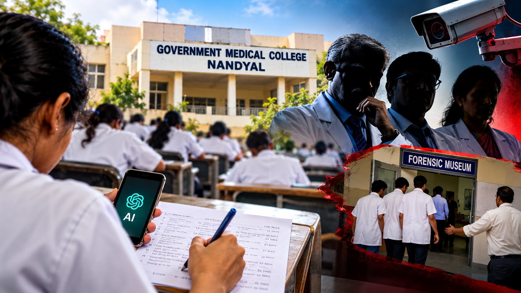 నంద్యాల మెడికల్ కాలేజీ పరీక్షల అక్రమాలు