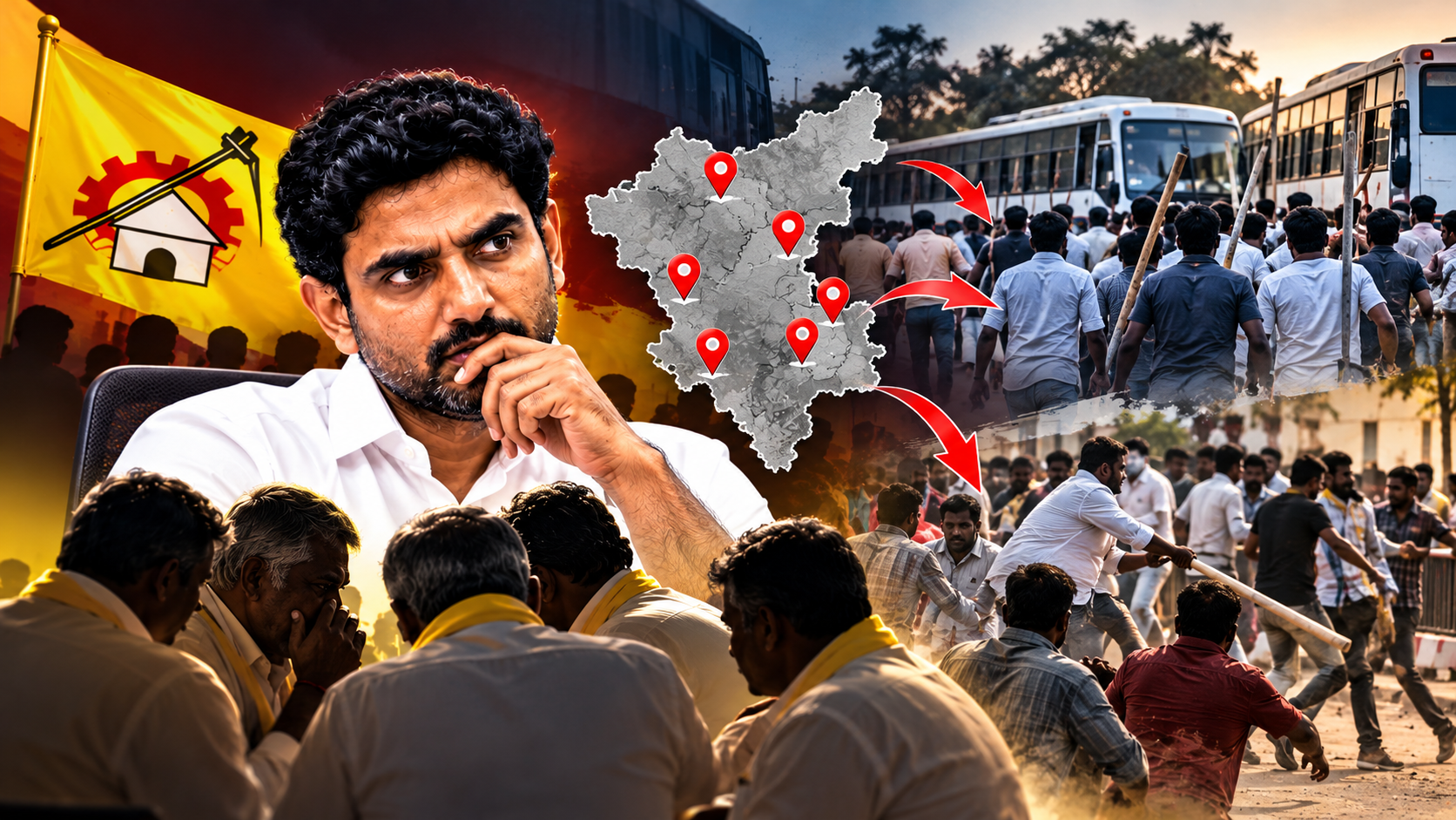 పుంగనూరు దాడులు నేపథ్యంలో ఆంధ్రప్రదేశ్ రాజకీయ ఉద్రిక్తతలు