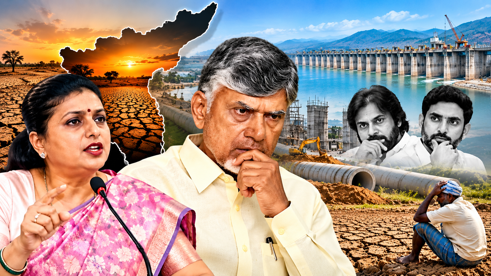 రాయలసీమ సాగునీటి ప్రాజెక్టులపై రోజా విమర్శలు