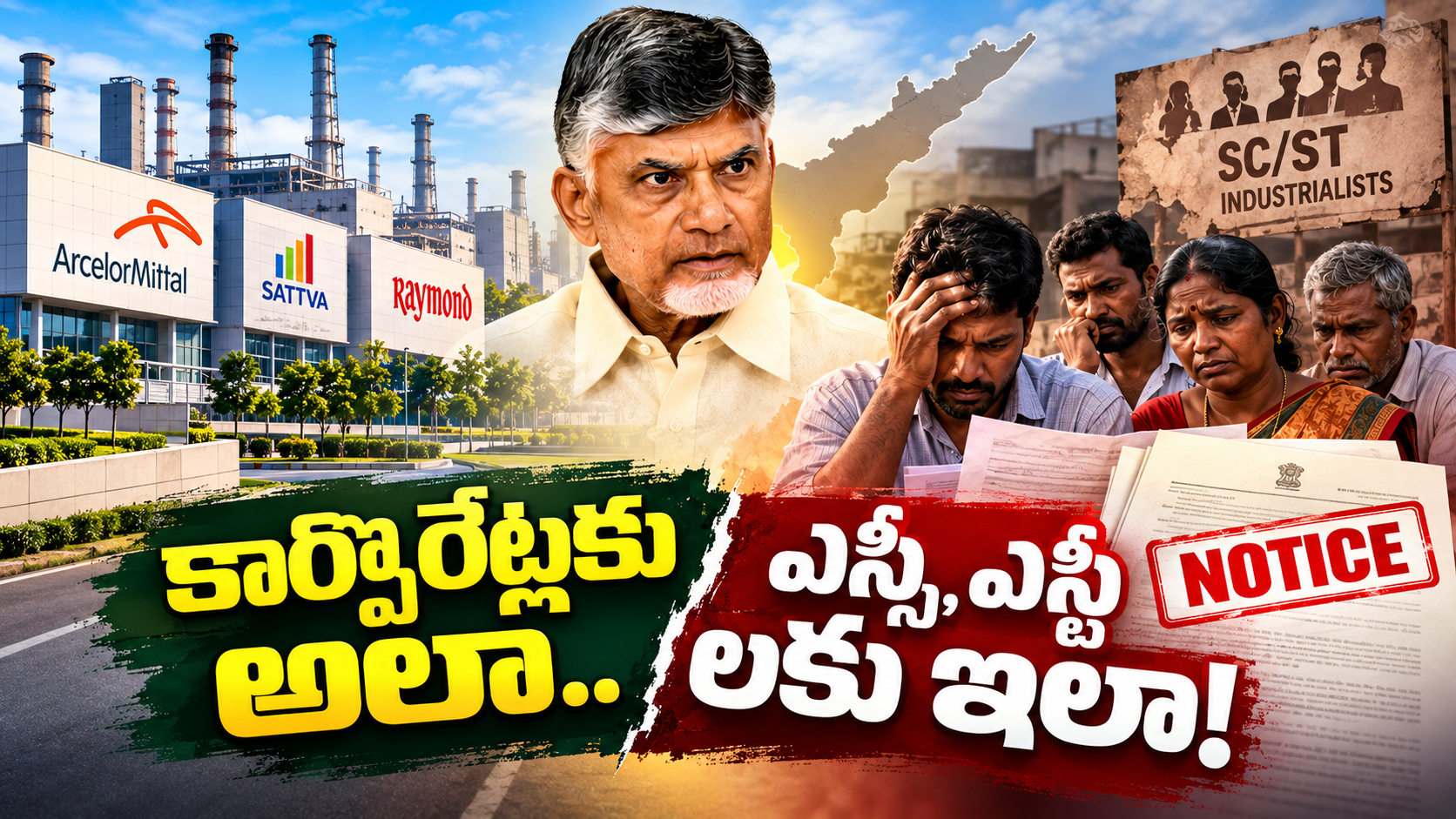 ఎస్సీ ఎస్టీ పారిశ్రామికవేత్తలకు భూ కేటాయింపులపై నోటీసులు, కార్పొరేట్ కంపెనీలకు గడువు పొడిగింపుల వివాదం