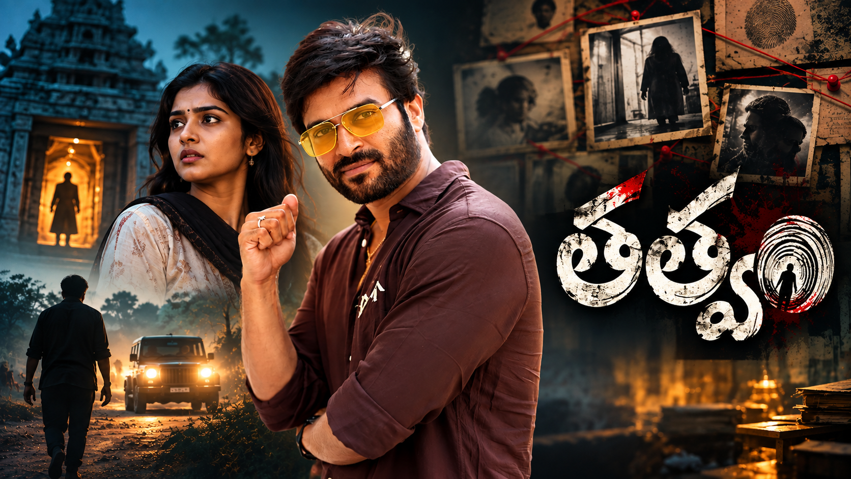 తత్వం మూవీ హీరో దినేష్ తేజ్ మర్డర్ మిస్టరీ థ్రిల్లర్ లుక్