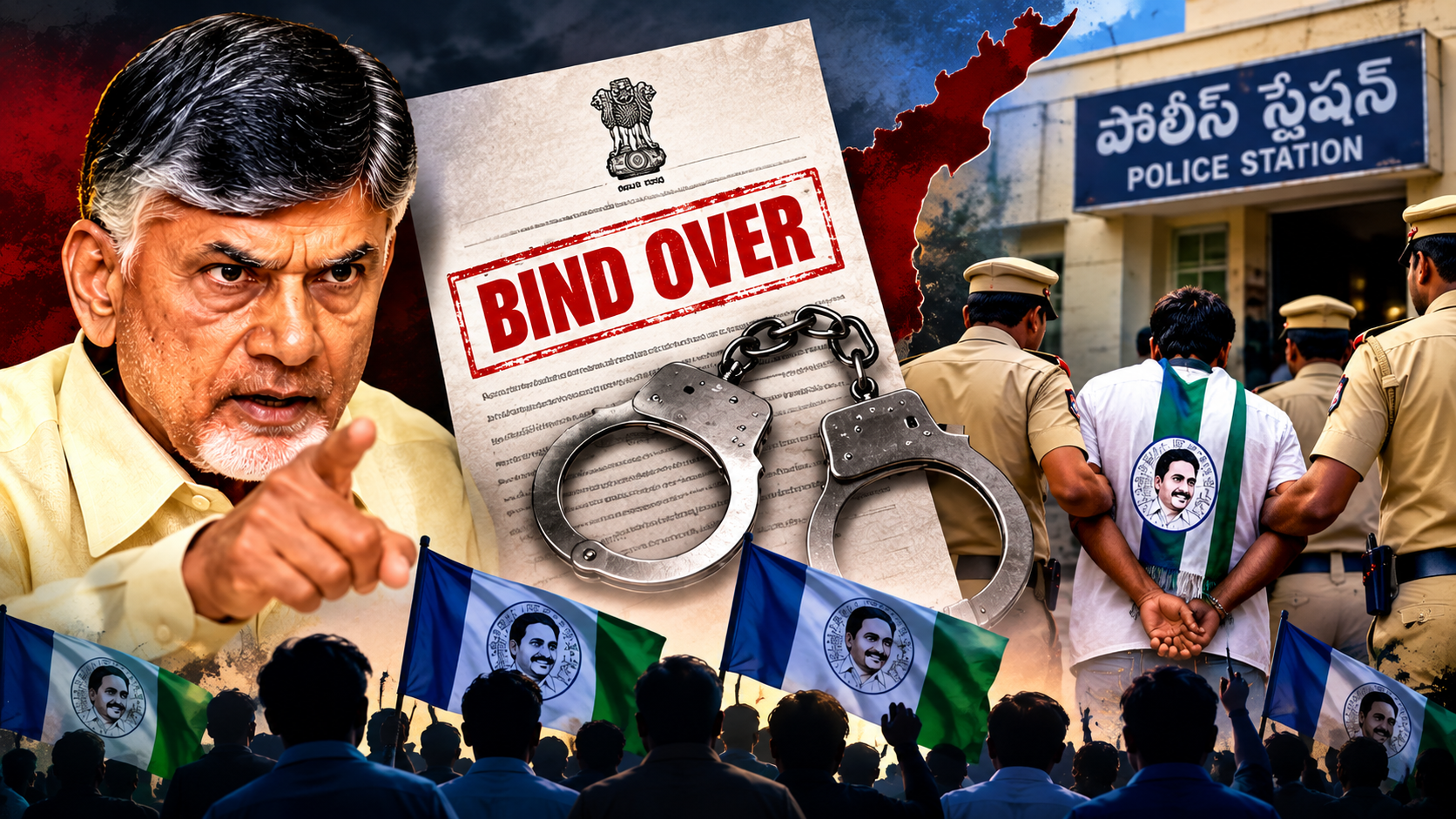 వైఎస్సార్‌సీపీ బైండోవర్లు – స్థానిక ఎన్నికల వేళ పోలీసు చర్యలపై రాజకీయ వివాదం