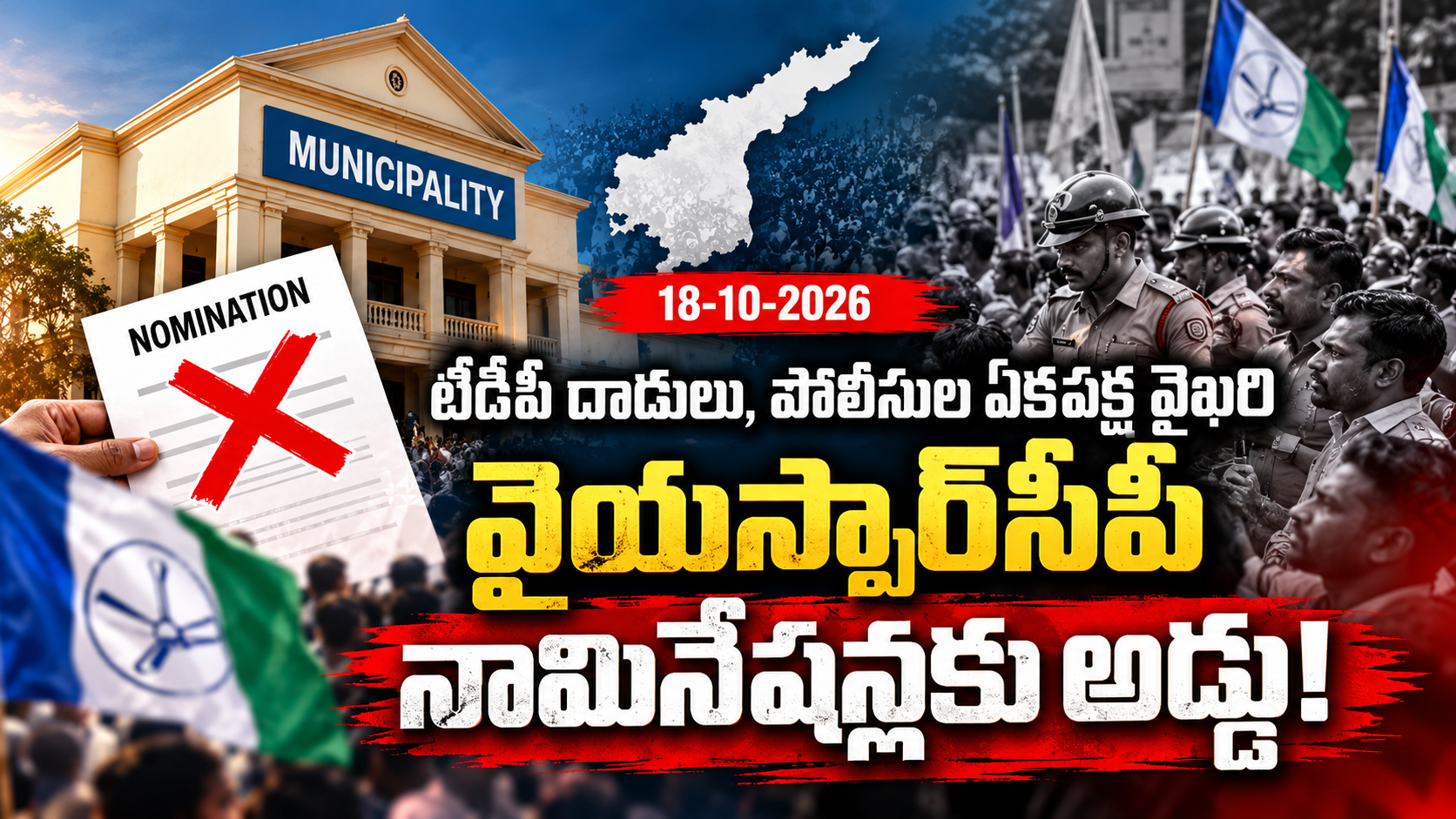 వైఎస్సార్‌సీపీ నామినేషన్ల వివాదం – ఏపీ స్థానిక సంస్థల ఎన్నికలు